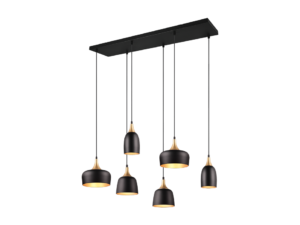 Hanglamp Slietang Mat Zwart - Set van 3