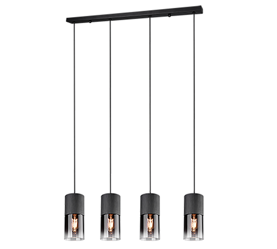 Hanglamp Delfzijl Mat Zwart Ø10 cm - Set van 3 - Afbeelding 2