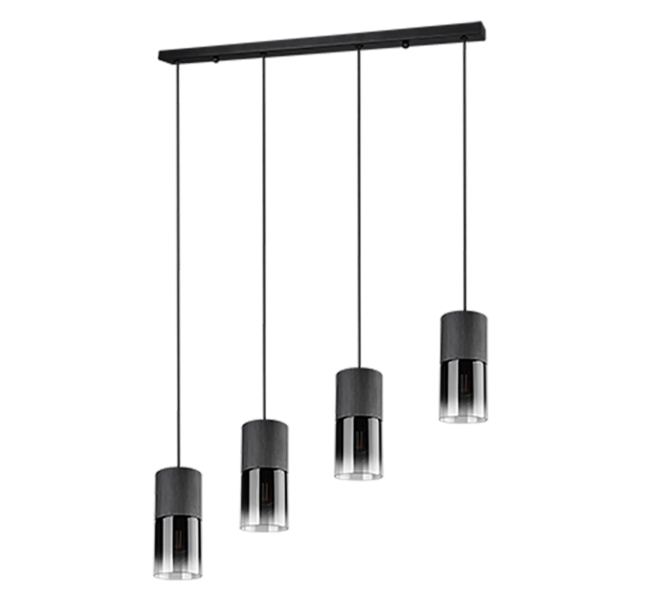 Hanglamp Delfzijl Mat Zwart Ø10 cm - Set van 3 - Afbeelding 3