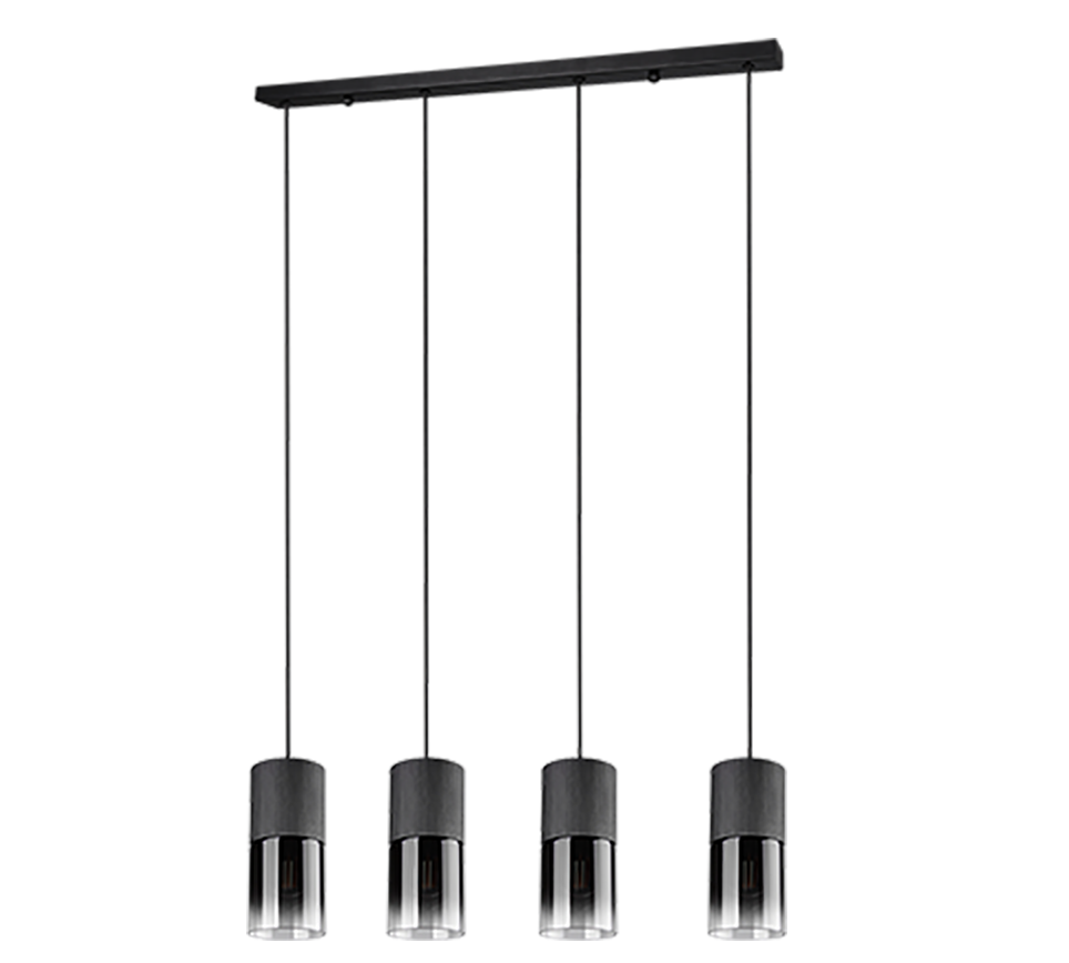 Hanglamp Delfzijl Mat Zwart Ø10 cm - Set van 3 - Afbeelding 4