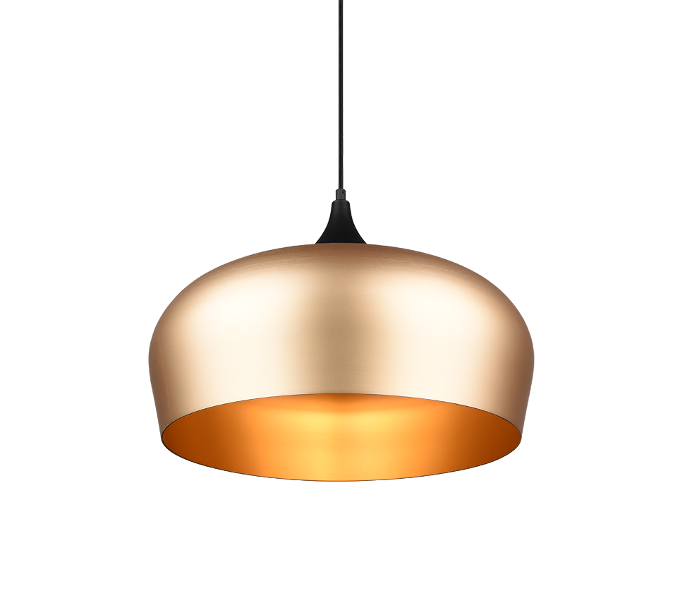 Hanglamp Brasine Mat Messing Ø45 cm - Set van 3 - Afbeelding 3