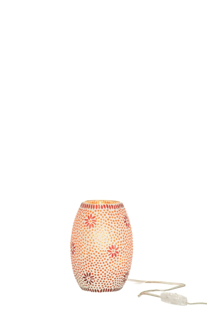 Tafellamp Lamp Neermine rood glas - Afbeelding 3