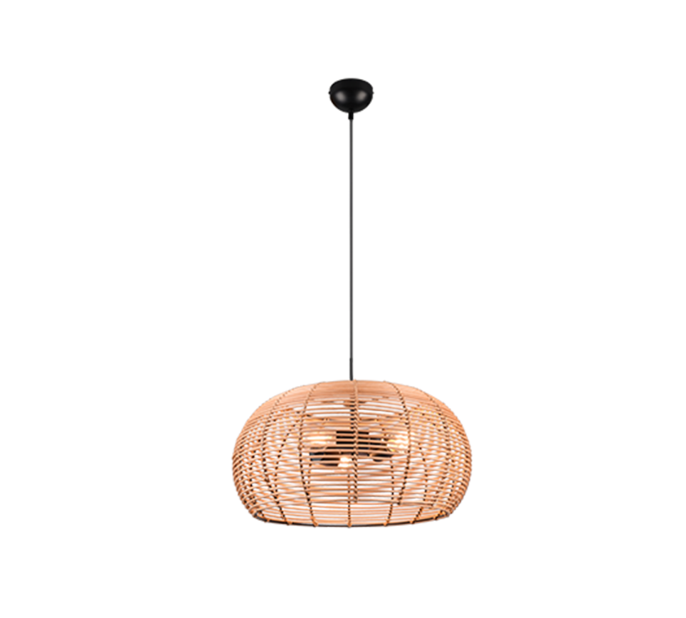 Hanglamp Liekira Rotan Ø50 cm - Set van 3