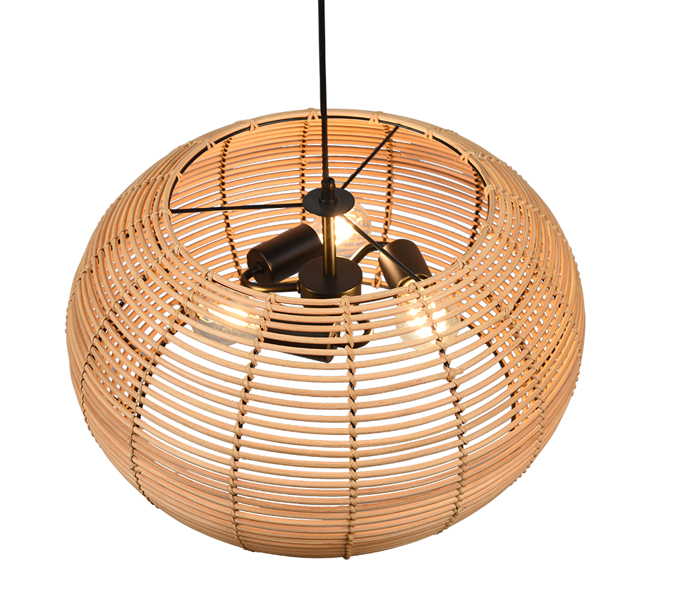 Hanglamp Liekira Rotan Ø50 cm - Set van 3 - Afbeelding 2