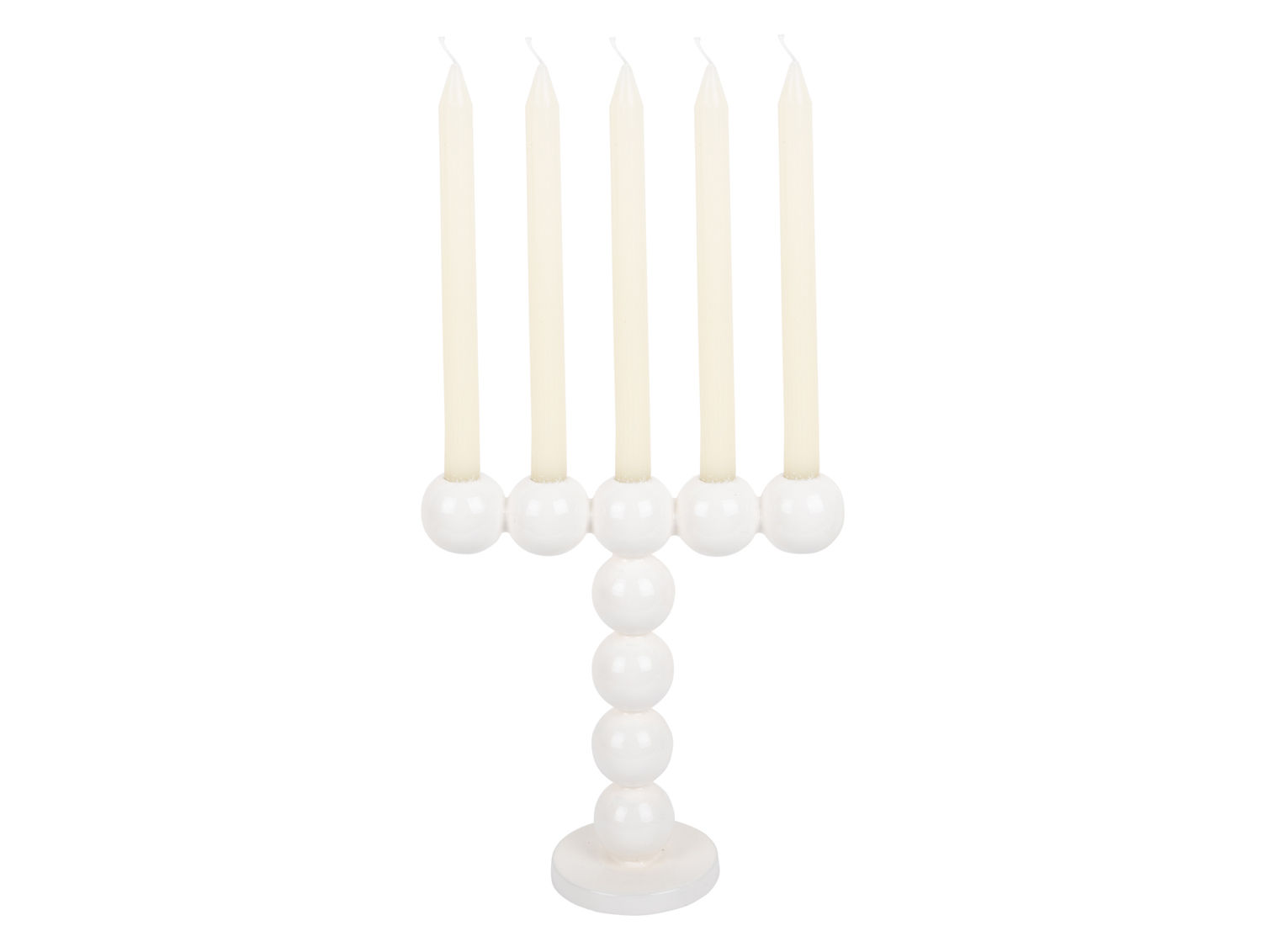 Kandelaar Graarno Wit H27 cm - Afbeelding 2