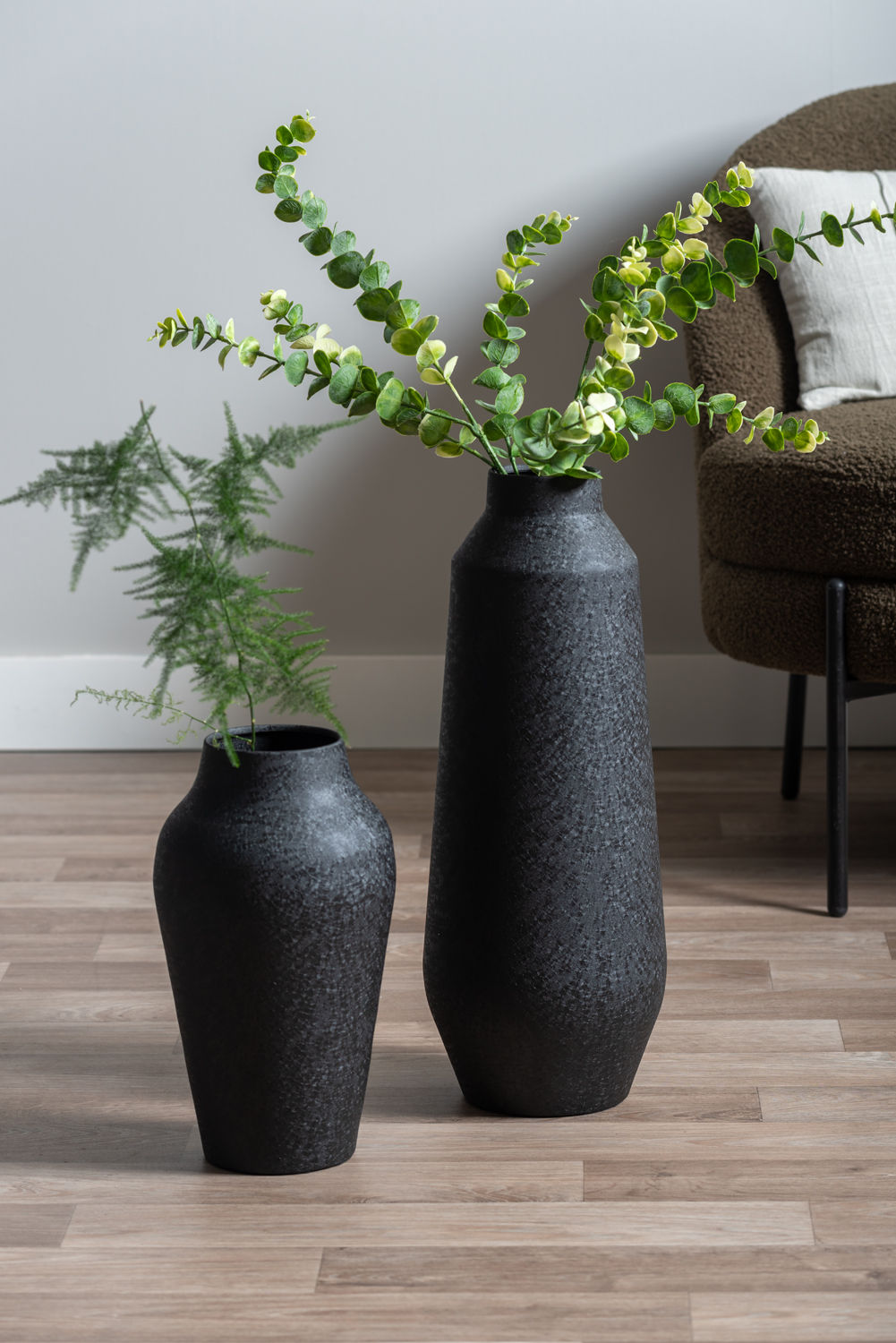 Vaas Stumo Metaal Zwart Ø20 cm - Afbeelding 3