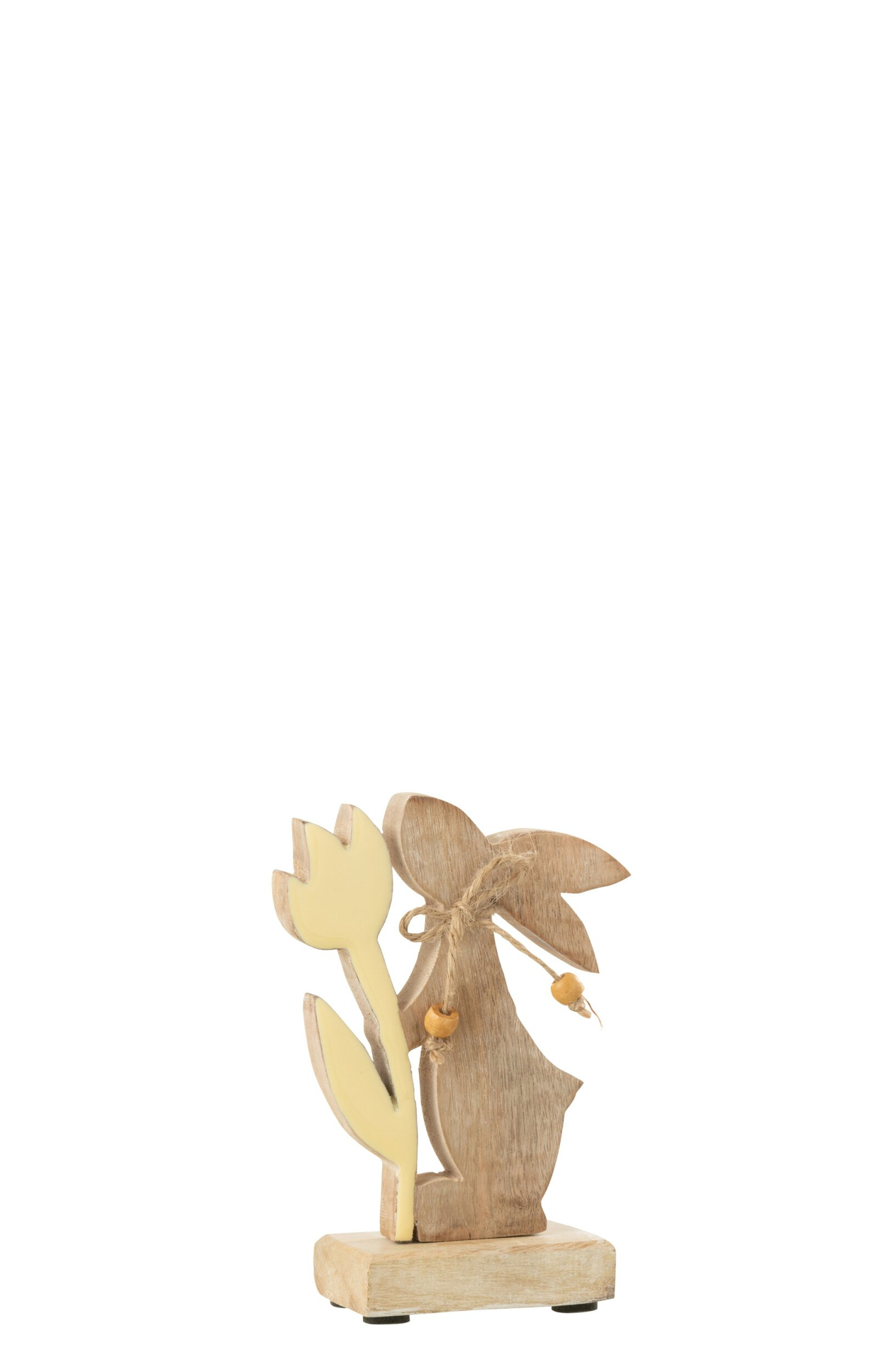 Decoratiefiguur Jernik Mangohout Geel H15 cm