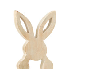 Decoratiefiguur Braussona Mangohout Geel H25,5 cm