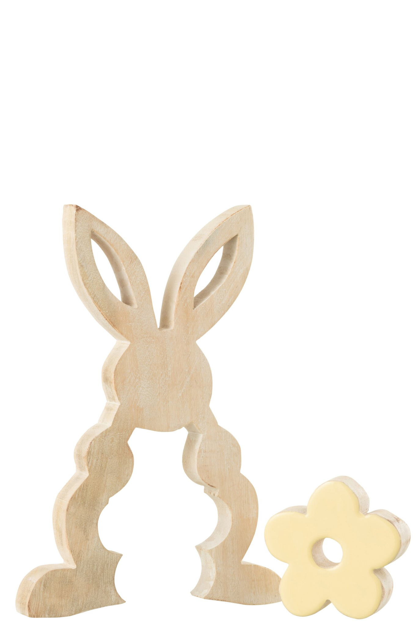 Decoratiefiguur Braussona Mangohout Geel H25,5 cm