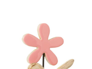 Decoratiefiguur Geinen Mangohout Roze H20 cm