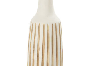Vaas Grooltas Hout Wit H45 cm