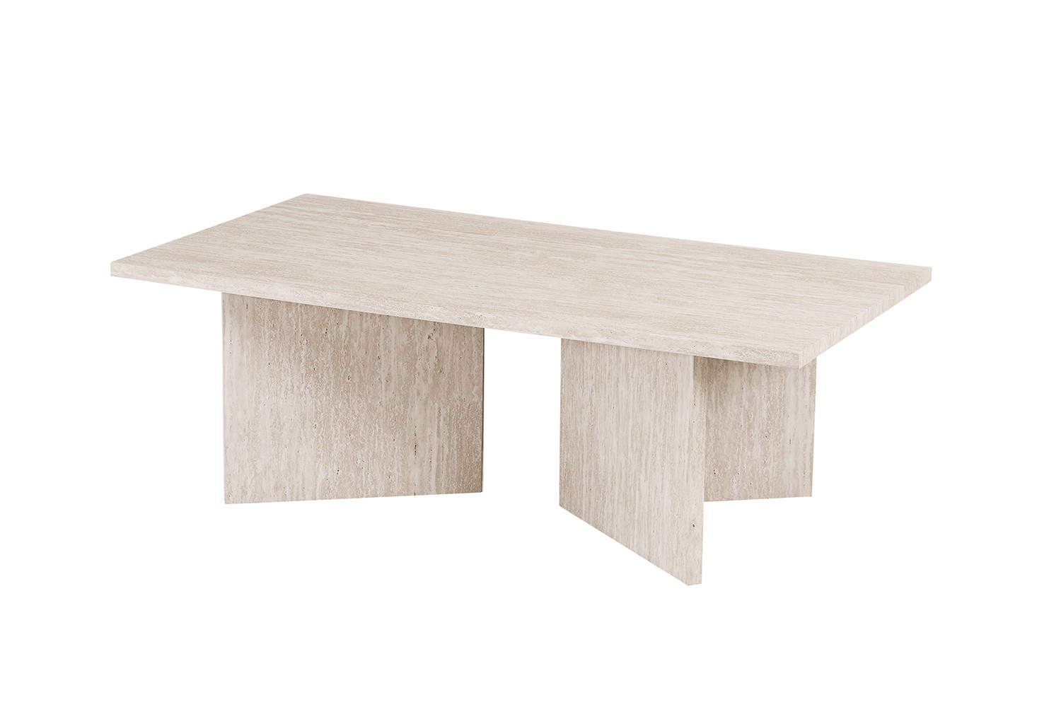 Salontafel Saundena Beige 125 cm - Afbeelding 4