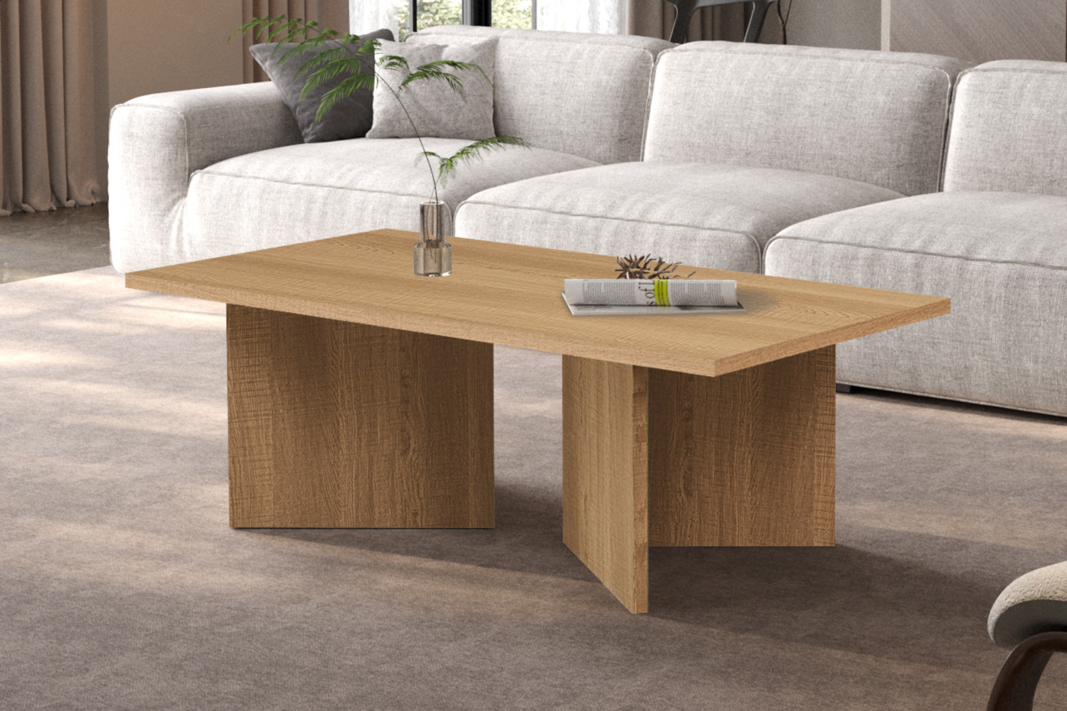 Salontafel Nilum Naturel 125 cm