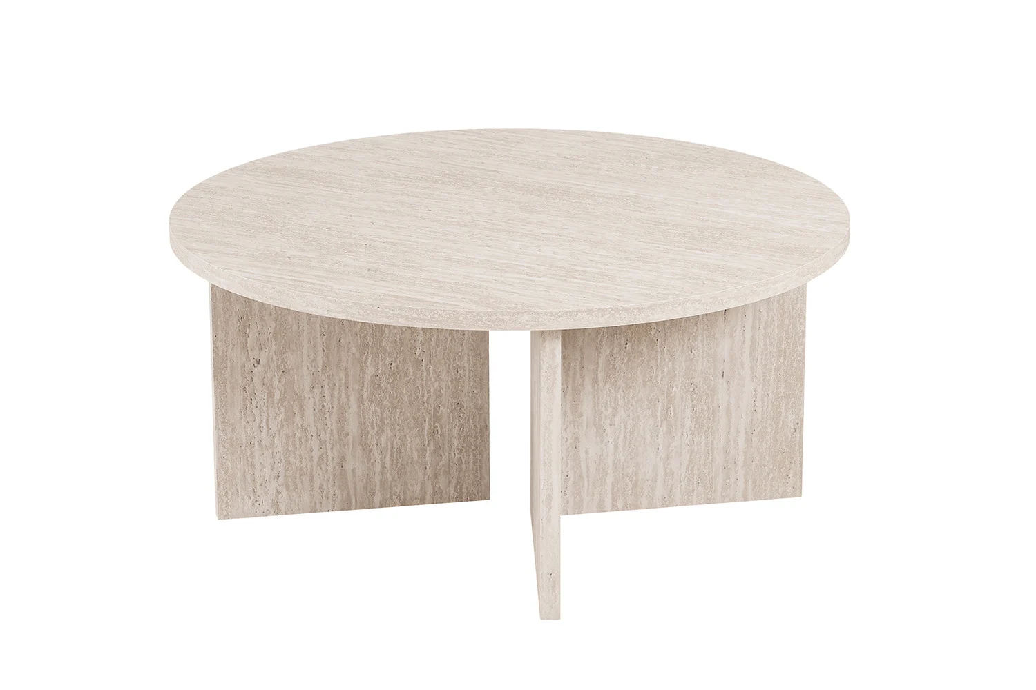 Salontafel Stoontund Travertin 90 cm - Afbeelding 5
