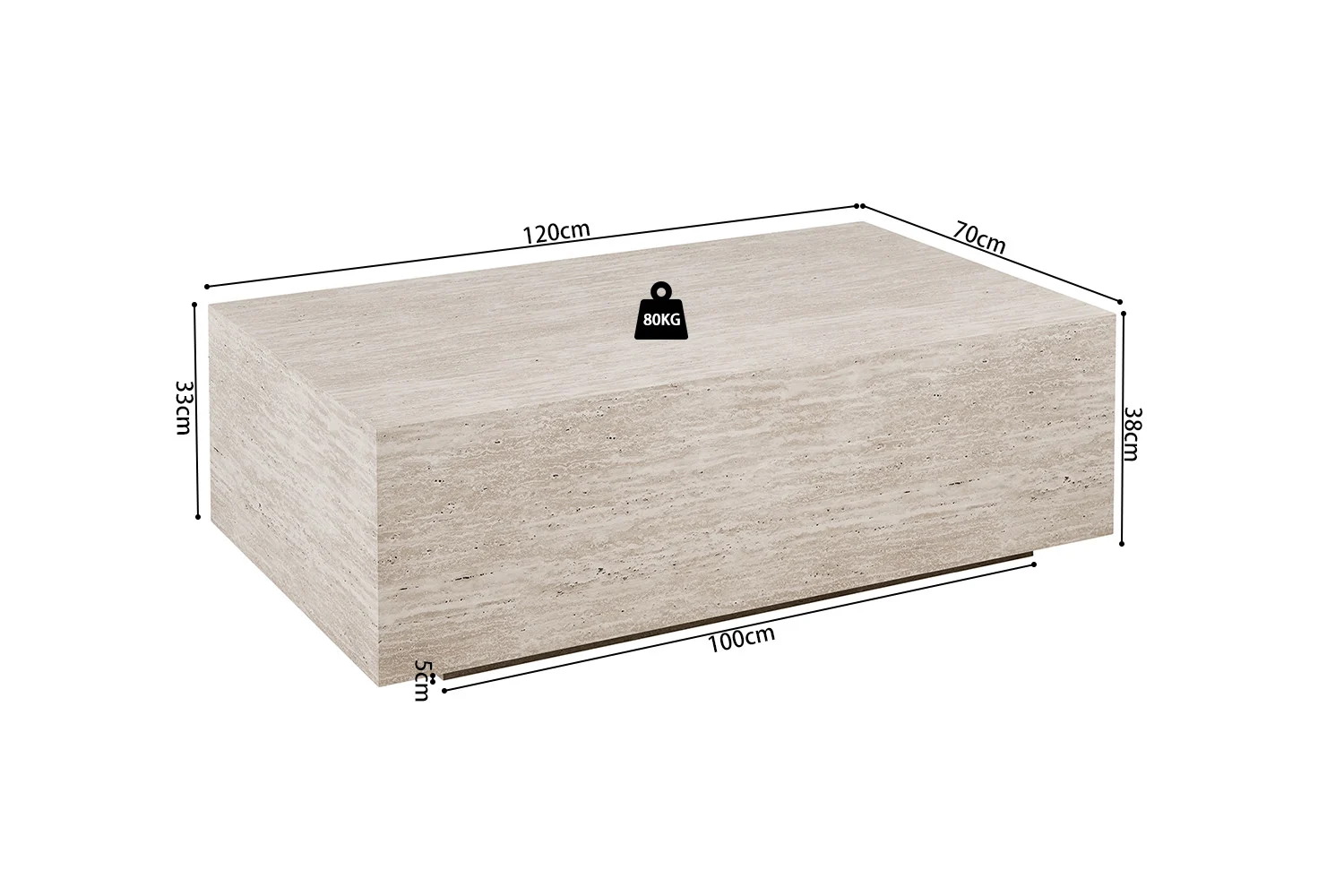 Salontafel Slaumi Beige - Afbeelding 7