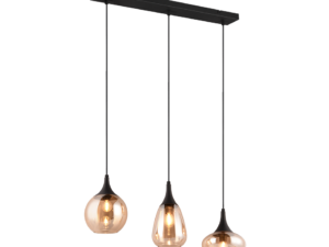 Hanglamp Slotan Mat Zwart - Set van 3