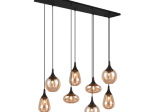 Hanglamp Funsis Mat Zwart - Set van 3