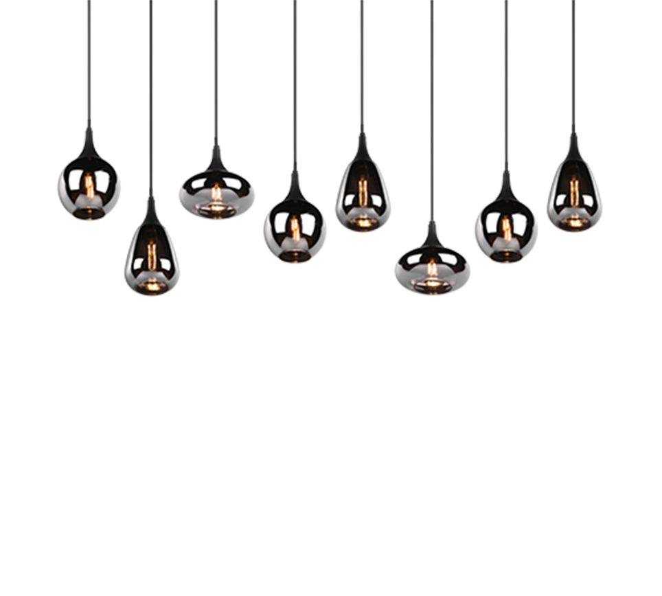 Hanglamp Fleimel Mat Zwart - Set van 3 - Afbeelding 4
