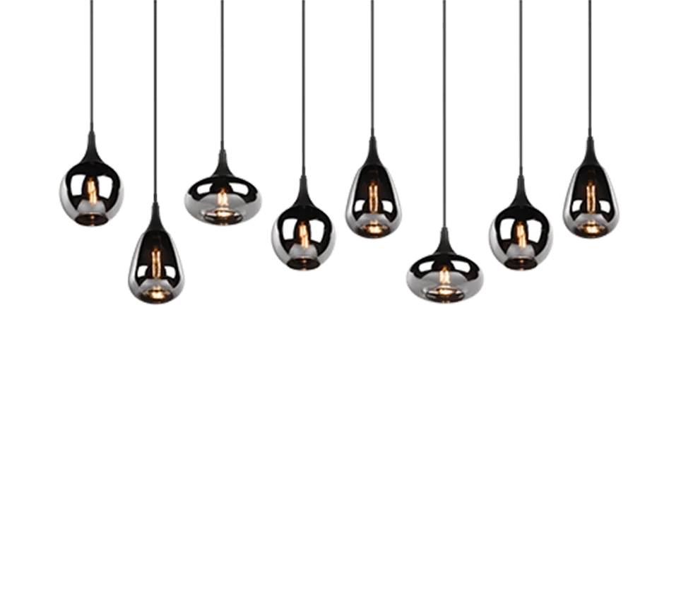 Hanglamp Fleimel Mat Zwart - Set van 3 - Afbeelding 4