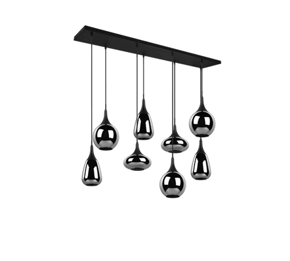 Hanglamp Fleimel Mat Zwart - Set van 3 - Afbeelding 5