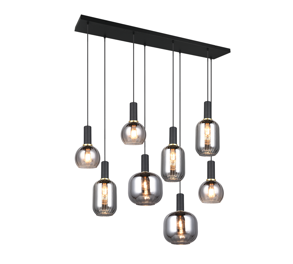 Hanglamp Jausken Mat Zwart - Set van 3