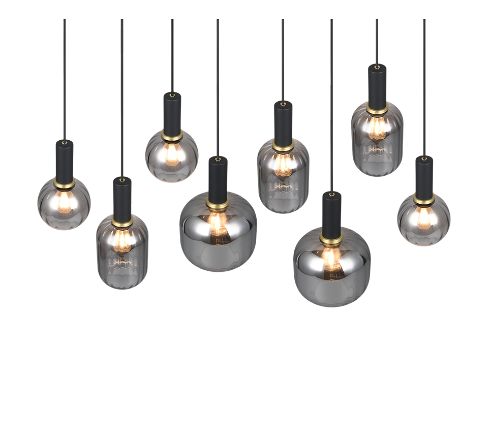 Hanglamp Jausken Mat Zwart - Set van 3 - Afbeelding 3