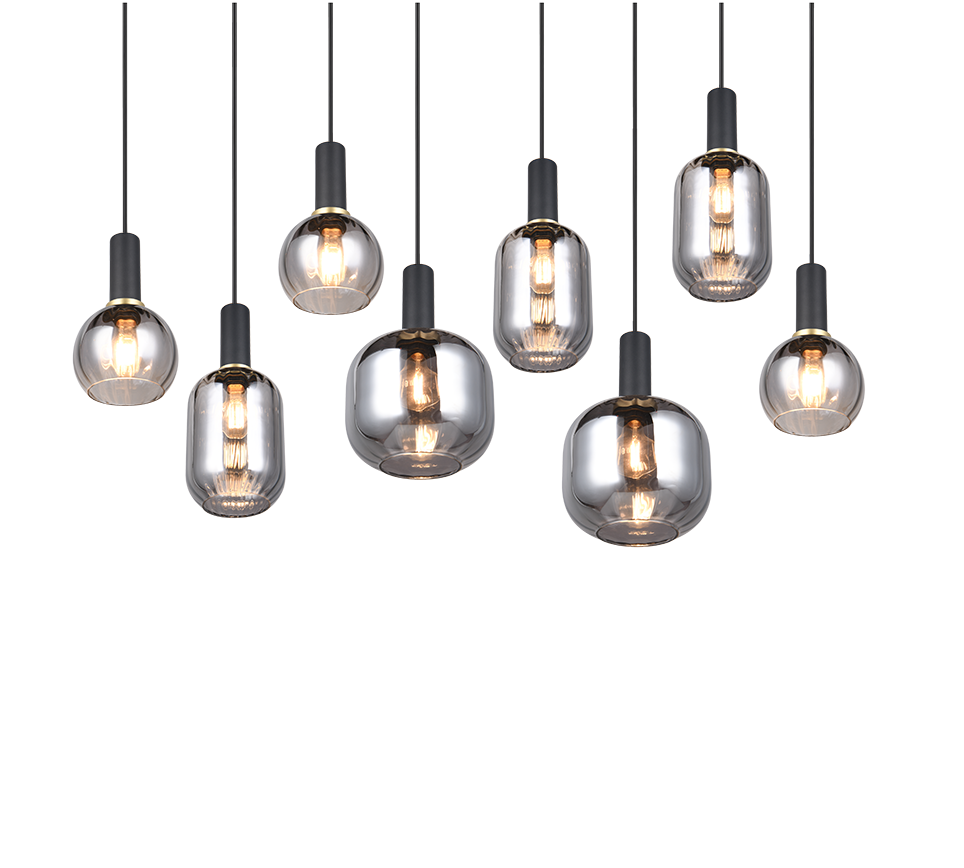 Hanglamp Jausken Mat Zwart - Set van 3 - Afbeelding 4