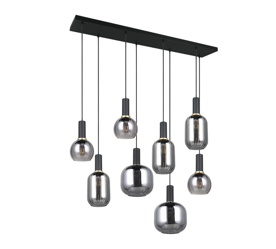 Hanglamp Jausken Mat Zwart - Set van 3 - Afbeelding 5