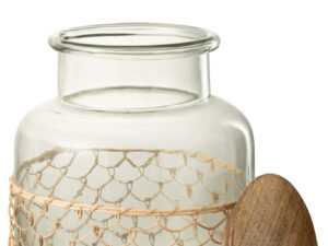 Pot Musea Glas Transparant H28 cm
