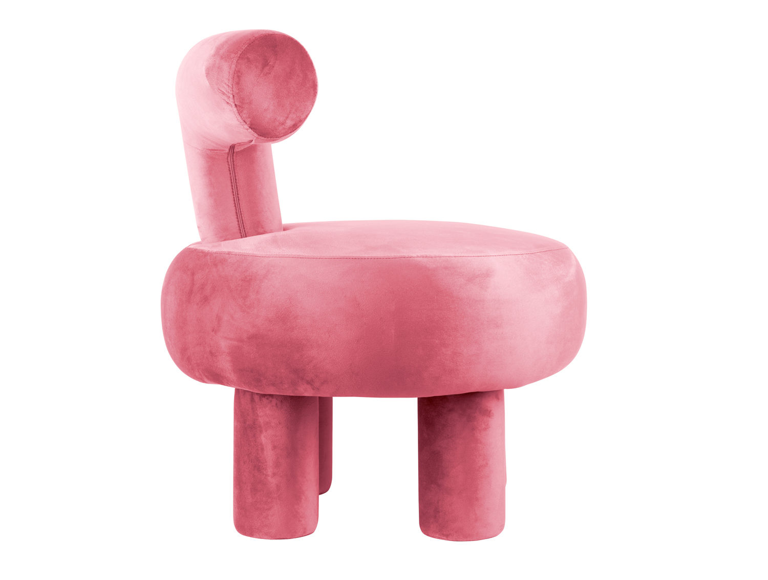 Stoel Praallund Velvet Roze - Afbeelding 3