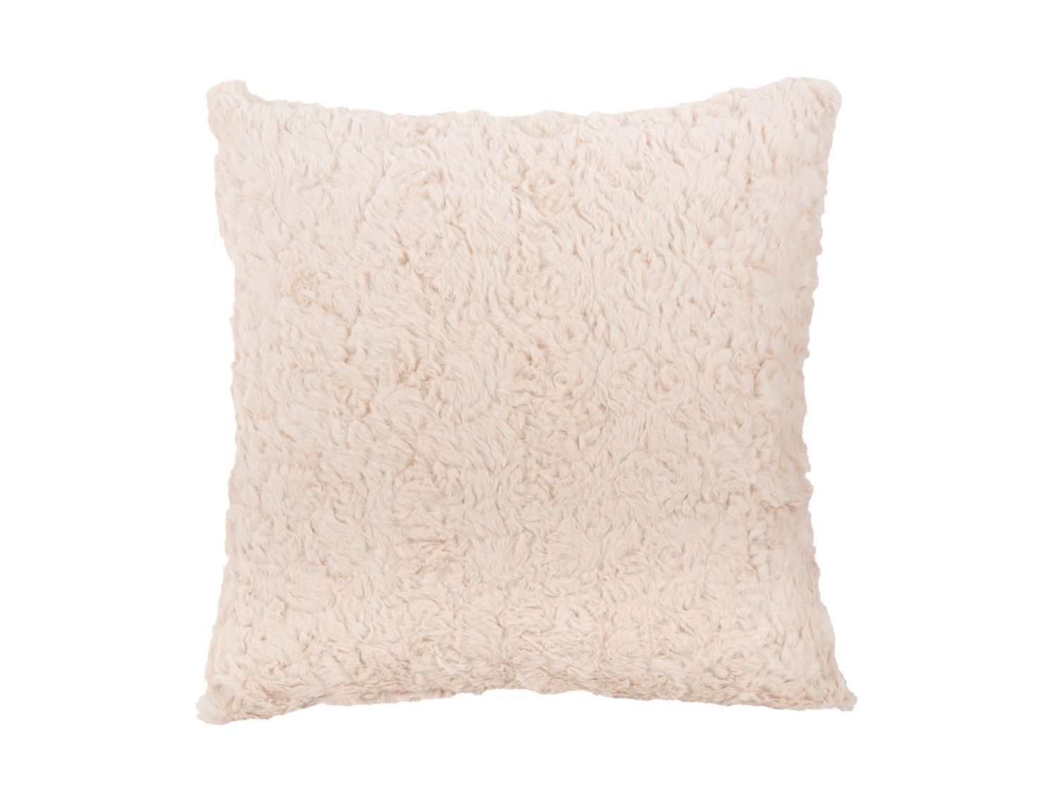Kussen Sierrum Wit sierkussen, zacht off white polyester, vierkant 45x45 cm, fluffy en warm