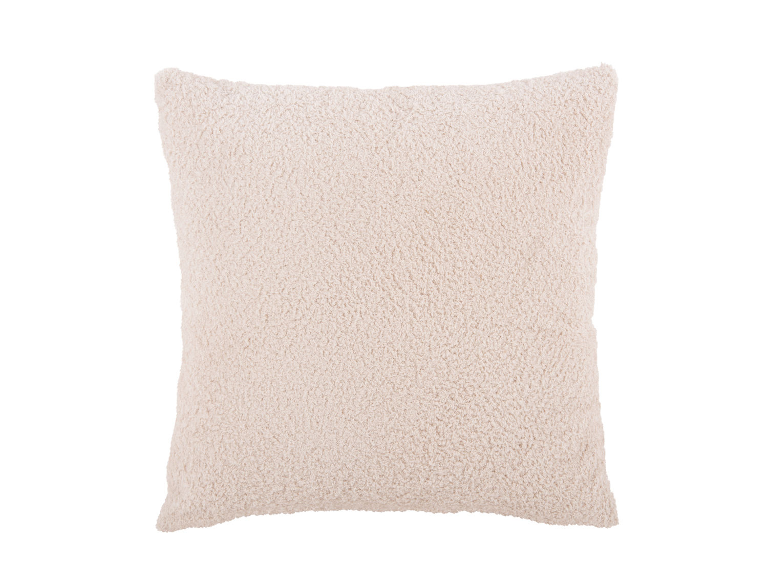 Vadona wit sierkussen van polyester met zachte, fluffy textuur en vierkante vorm 45 x 45 cm