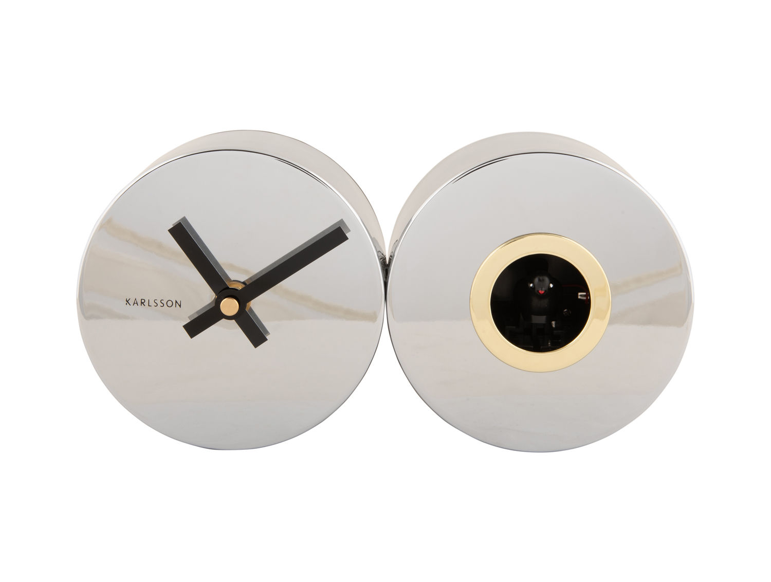 Wandklok Deeraro Chroom - Set van 2