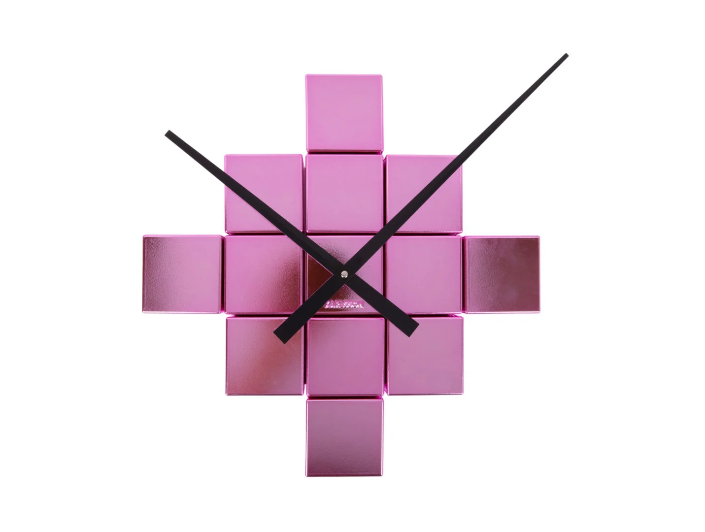 Wandklok Prurone Donkerroze - Afbeelding 2
