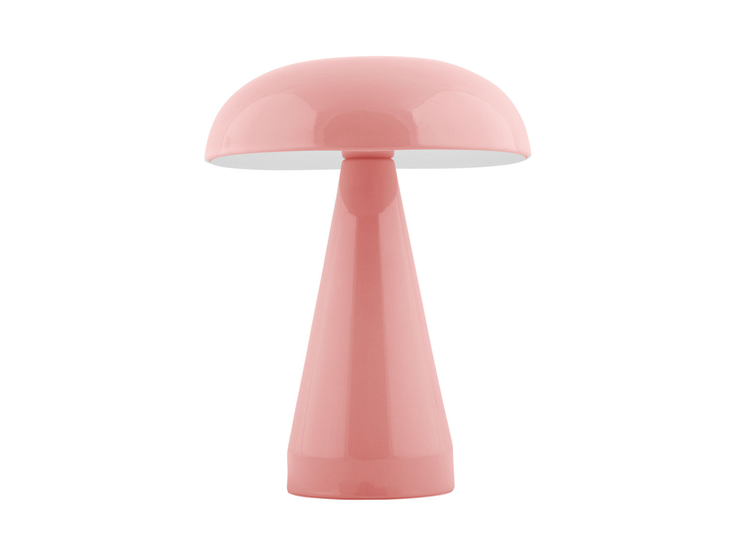 Roze draadloze Tafellamp Viedira Metaal H21 cm met oplaadbare USB en dimbaar licht