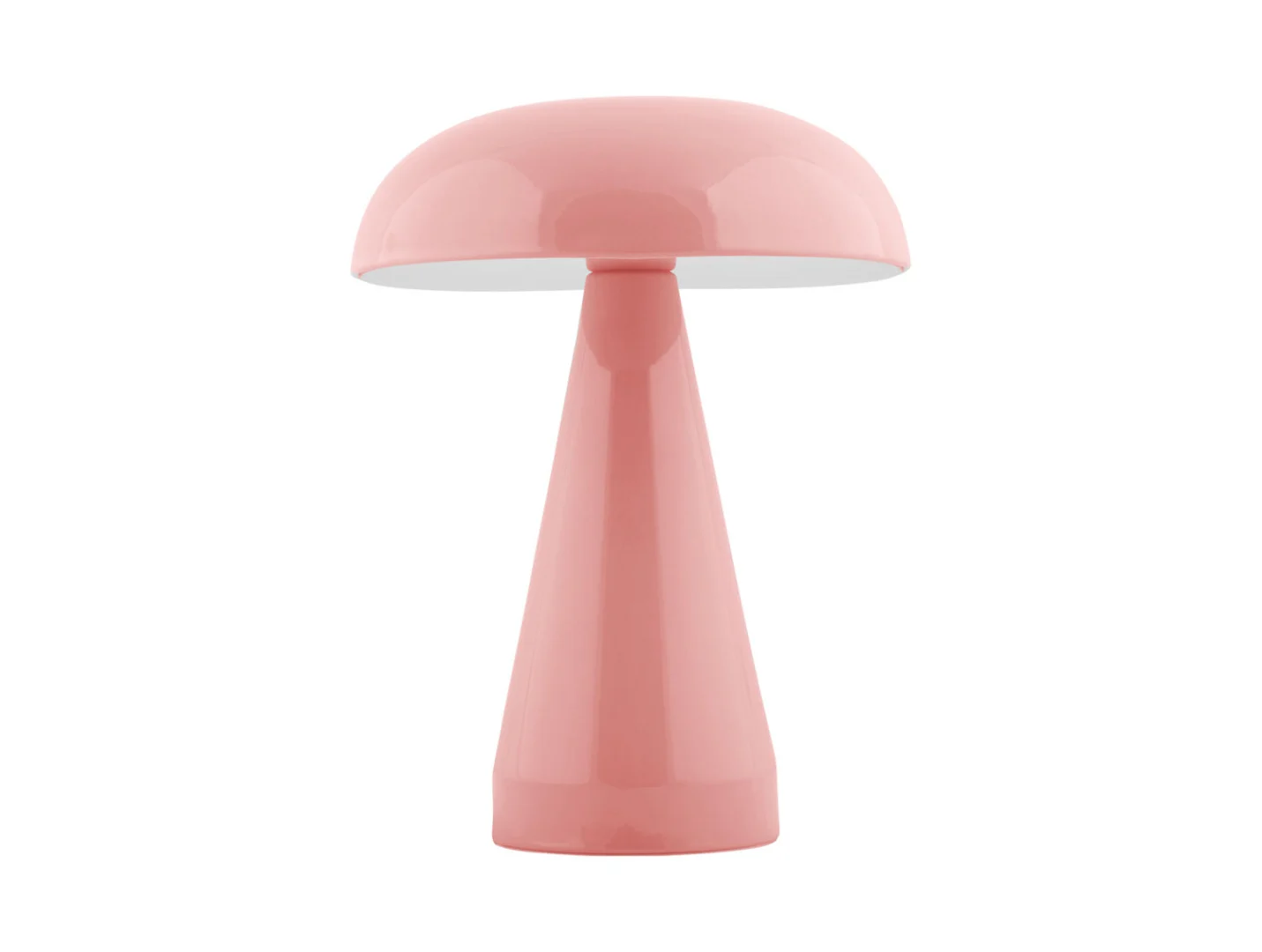 Roze draadloze Tafellamp Viedira Metaal H21 cm met oplaadbare USB en dimbaar licht
