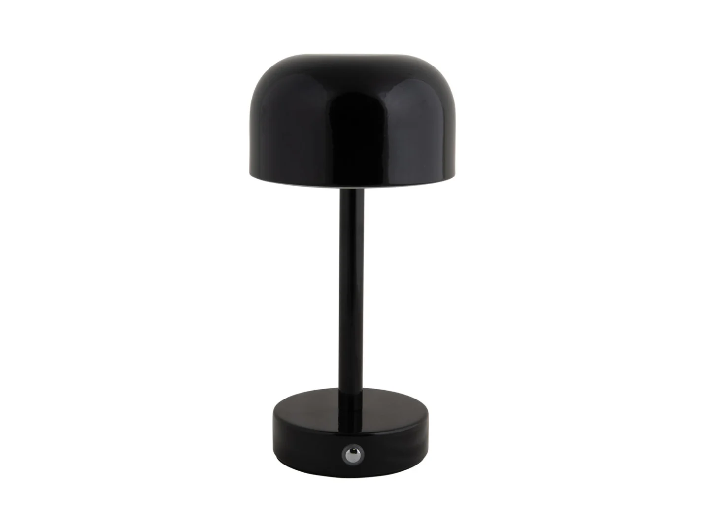 Tafellamp Robik zwart Ø13 cm met strak design en compacte LED-verlichting