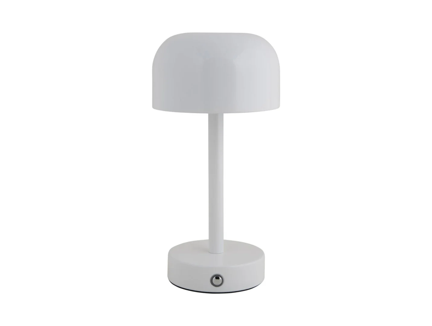 Witte Tafellamp Nooltund Ø13 cm met strak modern ontwerp en ronde LED-kap