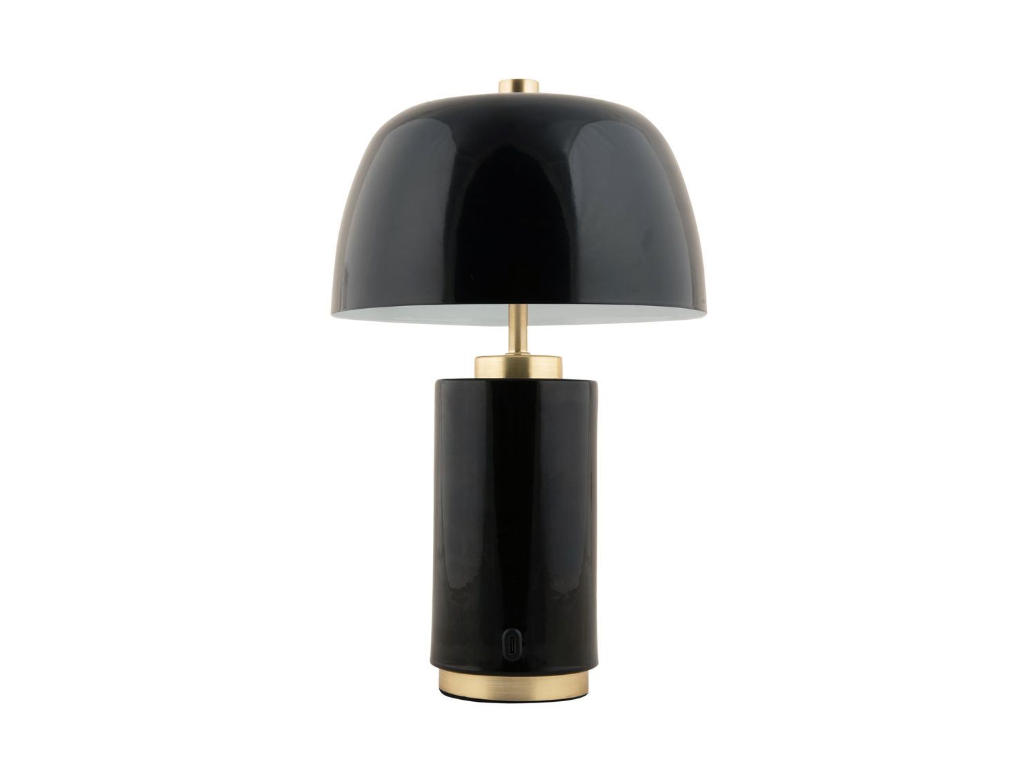 Tafellamp Volvine Zwart Ø18 cm - Afbeelding 2
