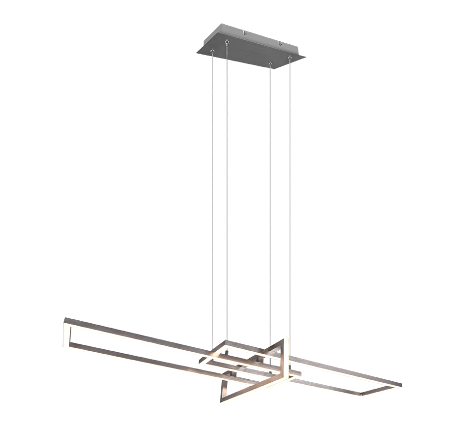 Hanglamp Klorik Mat Nikkel - Set van 3