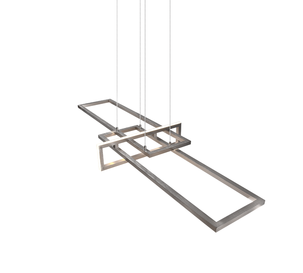 Hanglamp Klorik Mat Nikkel - Set van 3 - Afbeelding 2