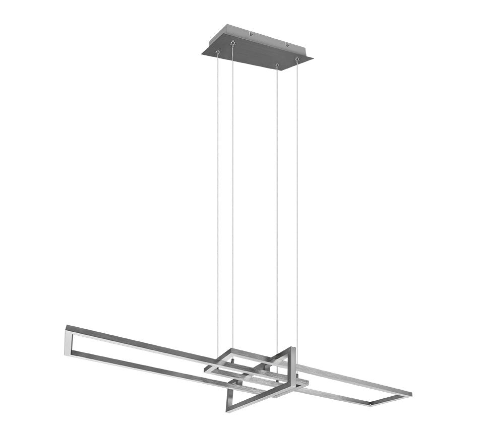 Hanglamp Klorik Mat Nikkel - Set van 3 - Afbeelding 4