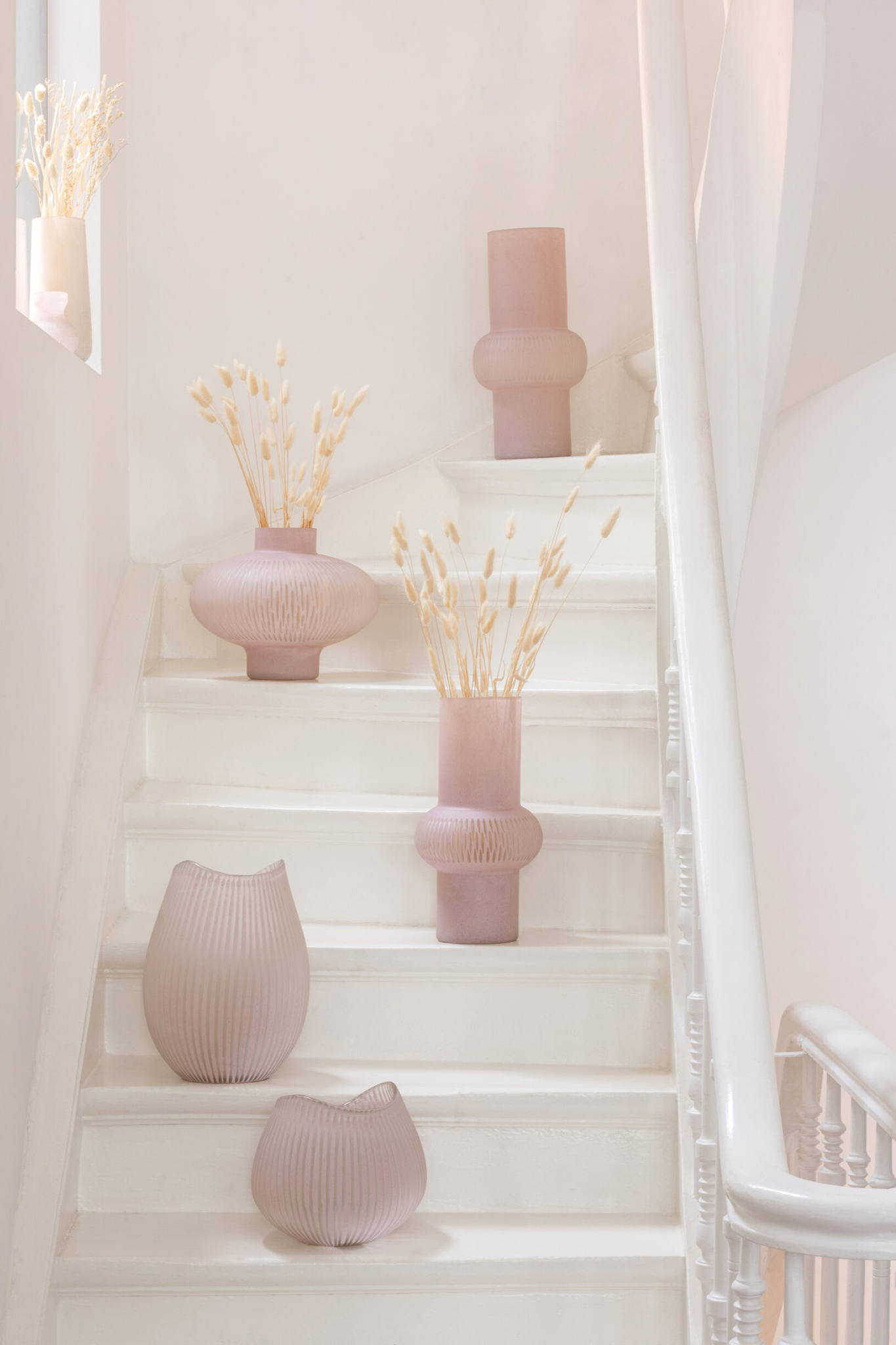 Vaas Vledder Glas Roze H20,5 cm - Afbeelding 3