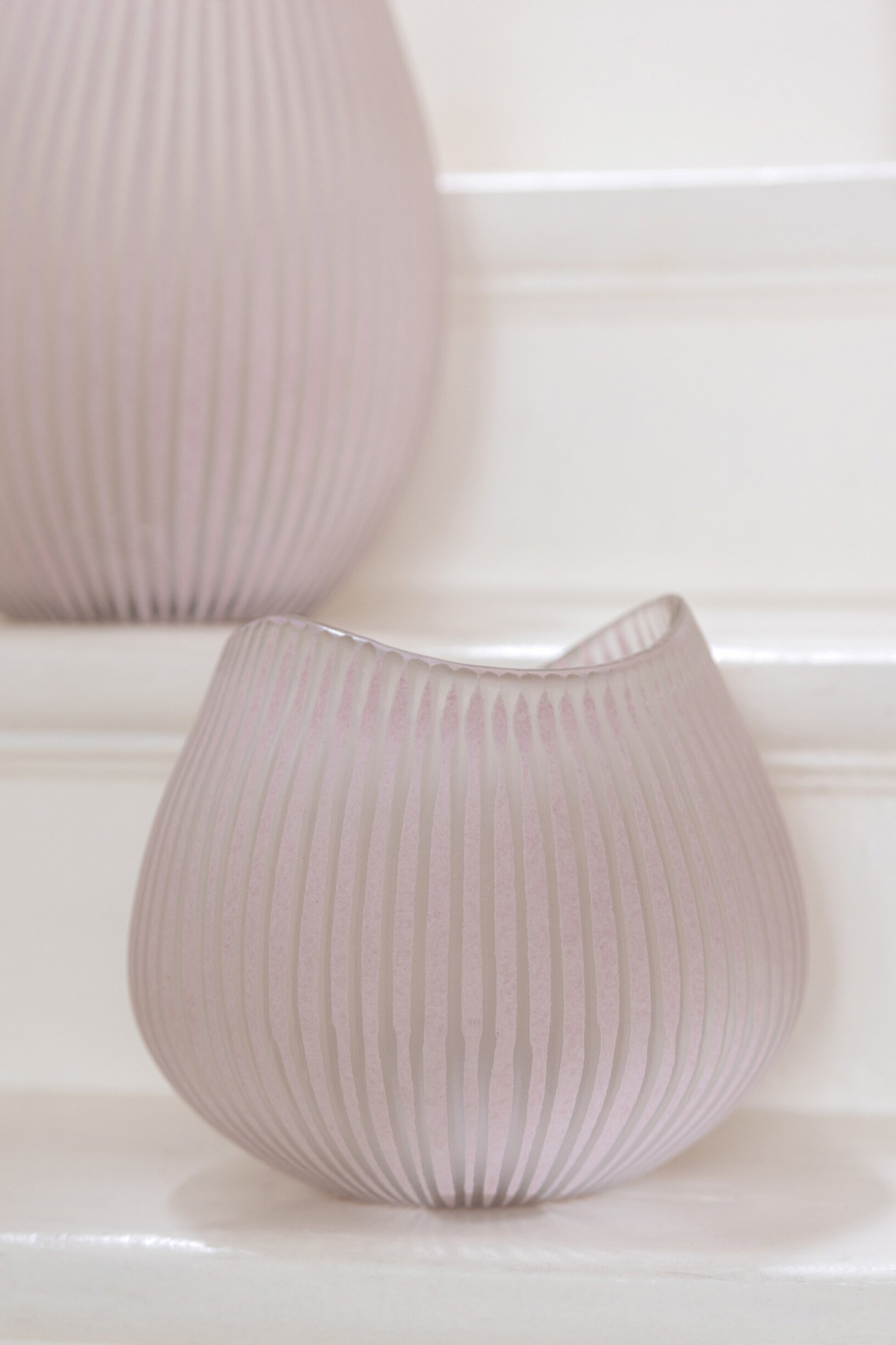 Vaas Vledder Glas Roze H20,5 cm - Afbeelding 4
