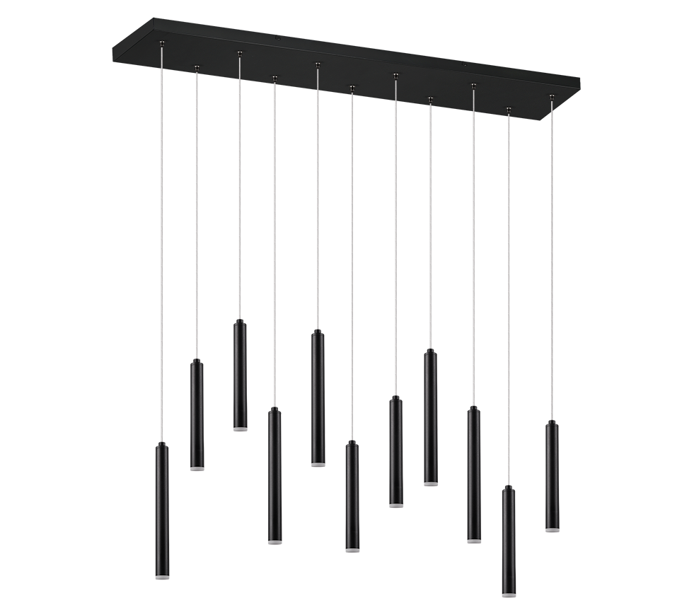 Hanglamp Boonnaro Mat Zwart - Set van 3 - Afbeelding 2