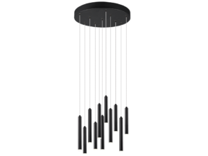 Hanglamp Braallun Mat Zwart Ø40 cm - Set van 3