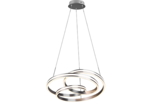 Hanglamp Karond Mat Nikkel Ø60 cm - Set van 3