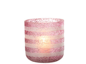 Hurricaneglas Monterey Glas Roze