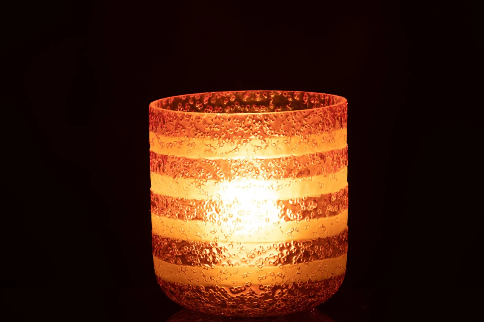 Hurricaneglas Monterey Glas Roze - Afbeelding 2