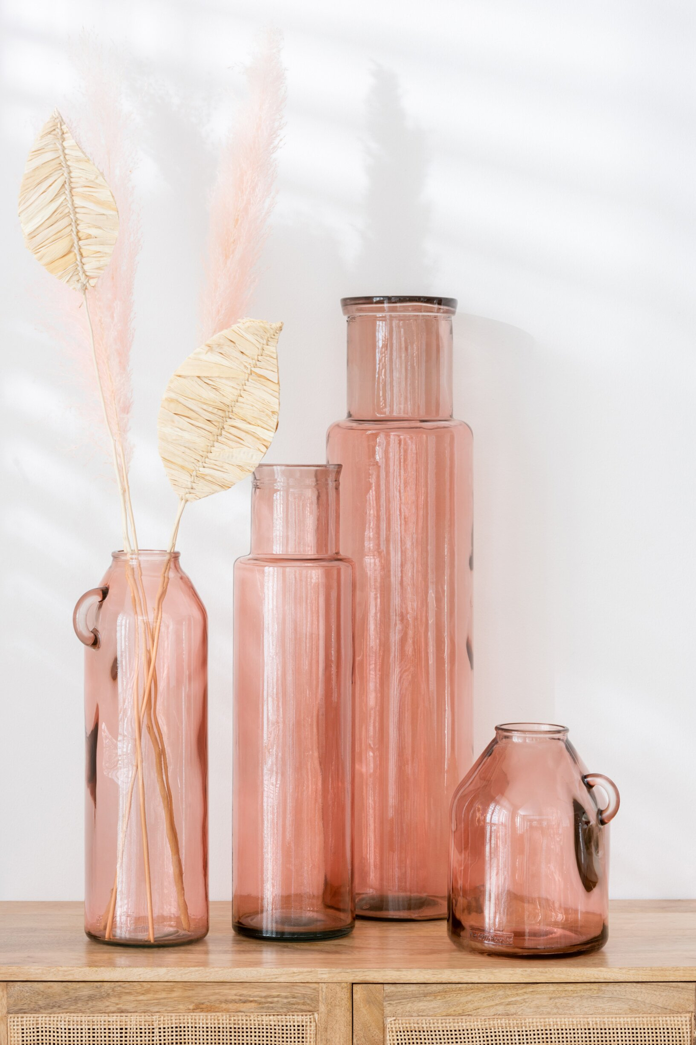 Vaas Graasello Glas Roze H25 cm